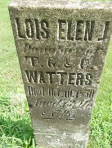 Headstone of Lois Elen J. Watters